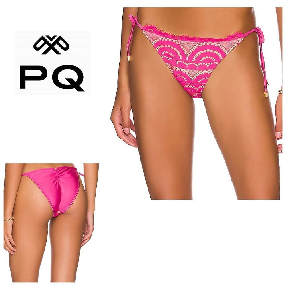 New. Pilyq lace teeny bikini bottom. Medium . Retails $76